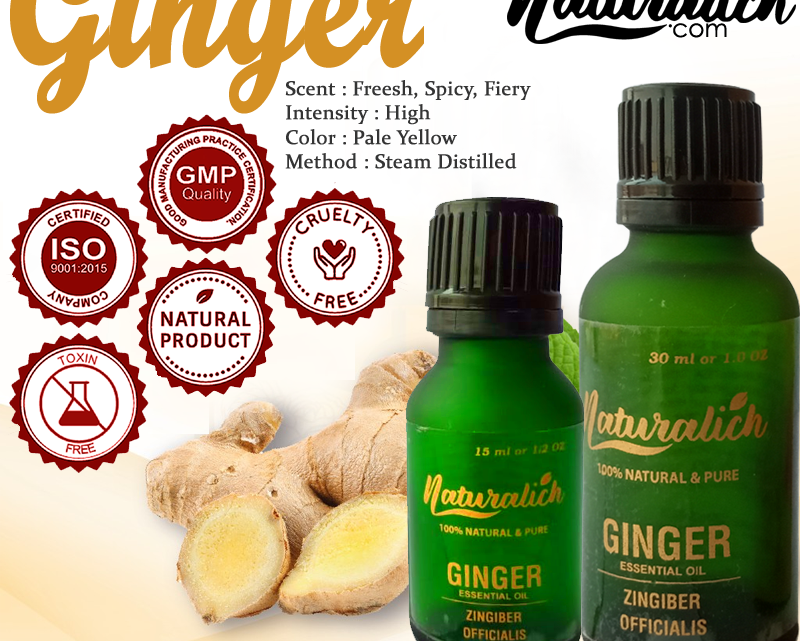 Buy Now Ginger Essential Oil 15 ML, Online Order Now Ginger Essential Oil 30 ML, Naturalich Steam Distilled Ginger Essential Oil